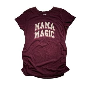 Old Navy Maternity T-Shirt Burgundy Large